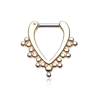 José Drape Beaded Septum Clicker - Septum. Navel Rings Australia.