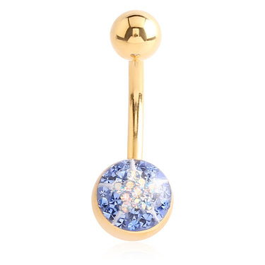 Minx Crystalline Star Gem Navel Ring - Basic Curved Barbell. Navel Rings Australia.