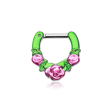 Rosa Flor Garden Septum Ring