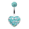 Motleys™ Polka Dot Passion Belly Bar - Fixed (non-dangle) Belly Bar. Navel Rings Australia.