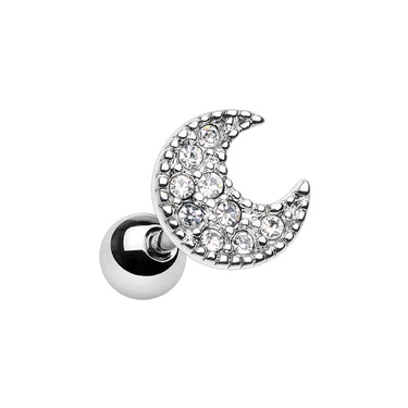 Luna Moon Glitza Earring. Tragus or Cartilage Piercings. - Earring. Navel Rings Australia.