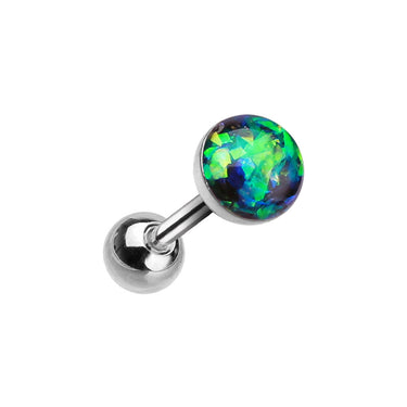 Classic Opal Stud Earring. Tragus and Cartilage Piercings. - Earring. Navel Rings Australia.