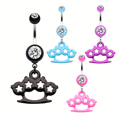 Starry Knuckle Buster Belly Rings