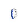 Lapis Eternity Hoop Earring by Maria Tash in White Gold