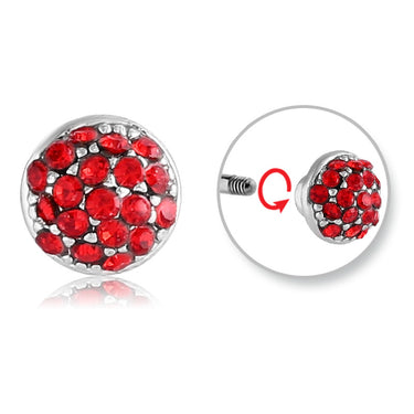Paint the Town Red Belly Balls - Replacement Ball. Navel Rings Australia.