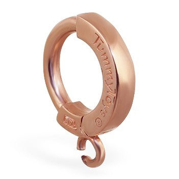 TummyToys® 14K Rose Gold Charm Slave Huggy - TummyToys® Patented Clasp. Navel Rings Australia.