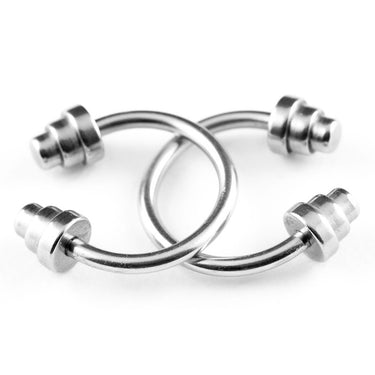 Dumbbell Circular Barbell - Circular Barbell / Horse Shoe. Navel Rings Australia.