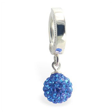 TummyToys® 925 Silver Motley™ Huggy - TummyToys® Patented Clasp. Navel Rings Australia.