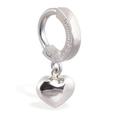 TummyToys® Puffed Heart Belly Huggy - TummyToys® Patented Clasp. Navel Rings Australia.