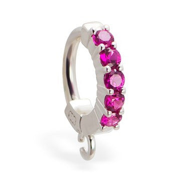 TummyToys® Pink Claw Charm Slave - TummyToys® Patented Clasp. Navel Rings Australia.