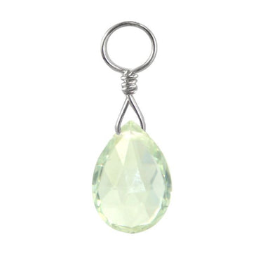 TummyToys® Ocean Green Quartz Swinger Charm - TummyToys® Swinger Charm. Navel Rings Australia.