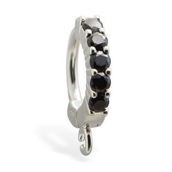 TummyToys® Black Claw Charm Slave - TummyToys® Patented Clasp. Navel Rings Australia.