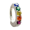 TummyToys® Solid 925 Silver Clasp with Rainbow Claw Set - TummyToys® Patented Clasp. Navel Rings Australia.