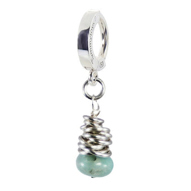 (discontinued) TummyToys® Saltwater Silver Agate Clasp - TummyToys® Patented Clasp. Navel Rings Australia.