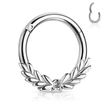 Laurel Wreath Clicker Body Jewellery - Septum. Navel Rings Australia.