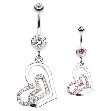 Lovers Melting Moments Belly Dangle - Dangling Belly Ring. Navel Rings Australia.