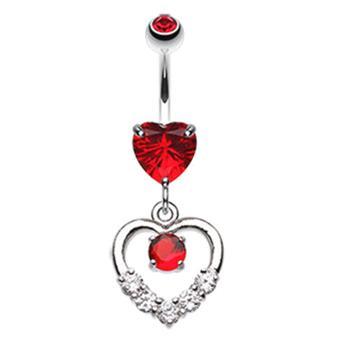 Lovers Agenda Belly Dangle - Dangling Belly Ring. Navel Rings Australia.