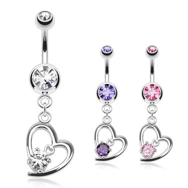 Lovers Tier Belly Dangle - Dangling Belly Ring. Navel Rings Australia.