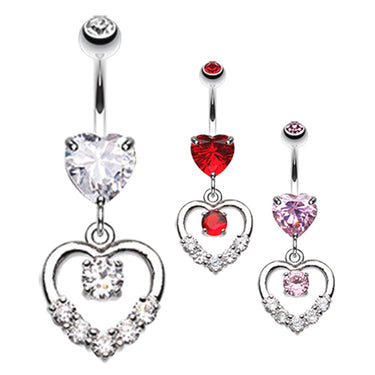 Lovers Agenda Belly Dangle - Dangling Belly Ring. Navel Rings Australia.