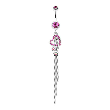 Lovers Stardom Belly Dangle - Dangling Belly Ring. Navel Rings Australia.