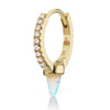 Single Opal Spike with DIAMONDS. Eternity Earring by Maria Tash in 18K Gold