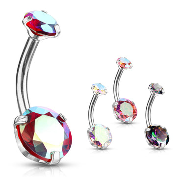 Milky Way Belly Bars - Fixed (non-dangle) Belly Bar. Navel Rings Australia.