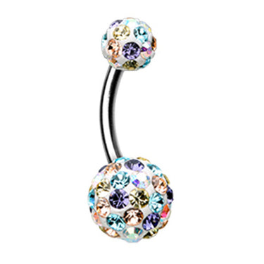 Motley™ Cream Cookie Belly Bar - Basic Curved Barbell. Navel Rings Australia.