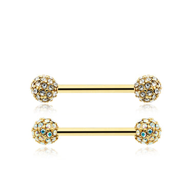 Gold Motley™ Dome Nipple Ring - Nipple Ring. Navel Rings Australia.