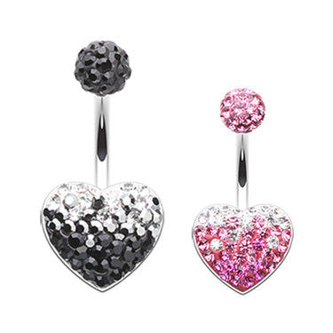 Motleys™ Melting Love Belly Bar - Fixed (non-dangle) Belly Bar. Navel Rings Australia.