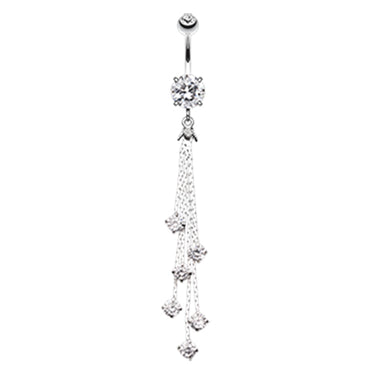 Night Deity Belly Dangle - Dangling Belly Ring. Navel Rings Australia.