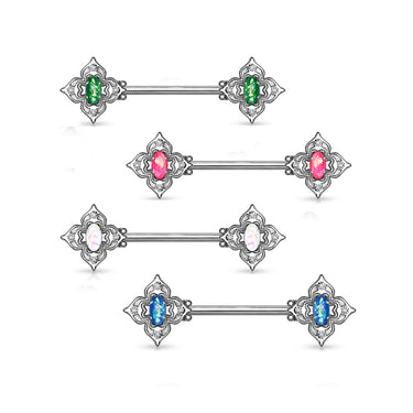 Opal Dusk Nipple Jewellery - Nipple Ring. Navel Rings Australia.