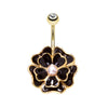 Gold Genus Anemone Belly Ring