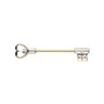 Gold Heart Key Nipple Barbell Ring - Nipple Ring. Navel Rings Australia.