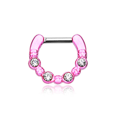 Estela Gem Septum Clicker - Septum. Navel Rings Australia.