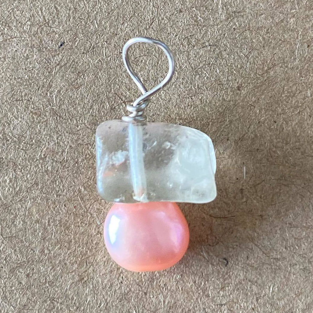 Saltwater Silver Pink Ice Pearl Swinger