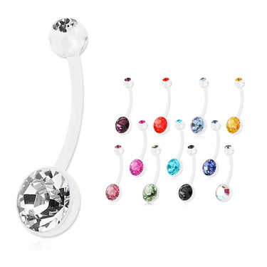 Clear Flex Maternity Belly Rings - Maternity Belly Ring. Navel Rings Australia.