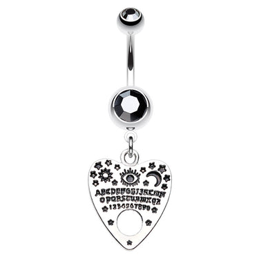 Quija Board Séance Belly Bar - Dangling Belly Ring. Navel Rings Australia.