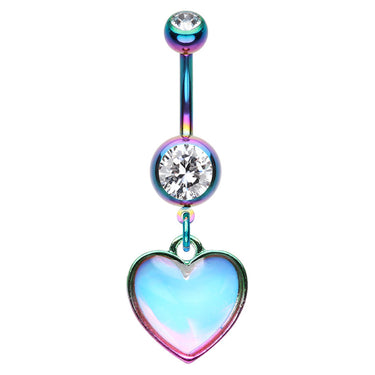 Love Mirage Belly Dangle - Dangling Belly Ring. Navel Rings Australia.