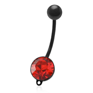 Black BioFlex DIY Add Your Charm Pregnancy Belly Rings - Maternity Belly Ring. Navel Rings Australia.