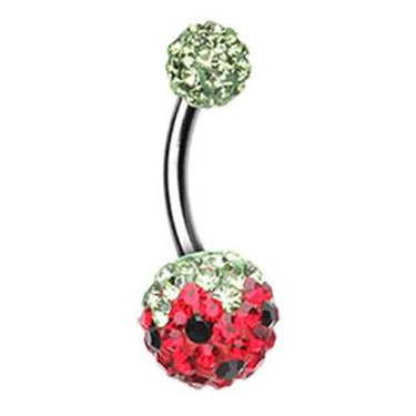 Motleys™ Troppo Melon Belly Ring - Basic Curved Barbell. Navel Rings Australia.