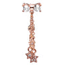 Twilight Drop Reverse Belly Ring in Rose Gold - Reverse Top Down Belly Ring. Navel Rings Australia.