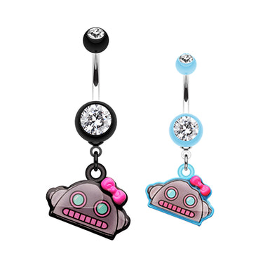 Lilly Bot Dangling Belly Button Ring - Dangling Belly Ring. Navel Rings Australia.