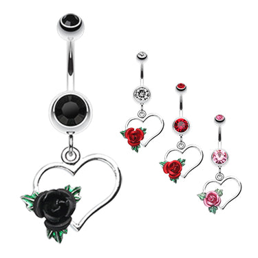 Immortal Love Belly Piercing Ring - Dangling Belly Ring. Navel Rings Australia.