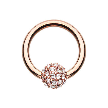 Rose Gold Motley™ Captive Belly Ring - Captive Belly Ring. Navel Rings Australia.