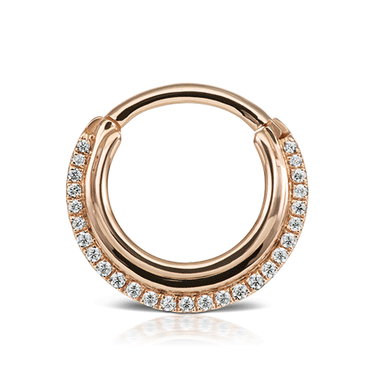 Diamond Dhara Clicker by Maria Tash in Rose Gold