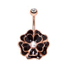 Rose Gold Anemone Belly Ring