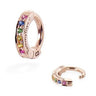 TummyToys® 14K Rose Gold Rainbow Sapphire Belly Button Ring - TummyToys® Patented Clasp. Navel Rings Australia.