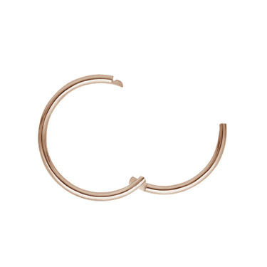 Plain Hoop by Maria Tash in Rose Gold - Earring. Navel Rings Australia.