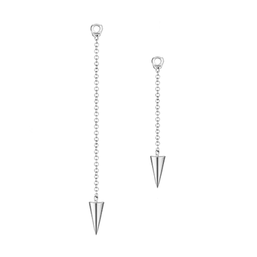 Pendulum Charm with Spike by Maria Tash in White Gold.