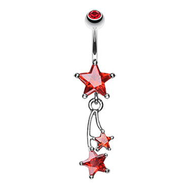 Seeing Stars Belly Dangle - Dangling Belly Ring. Navel Rings Australia.